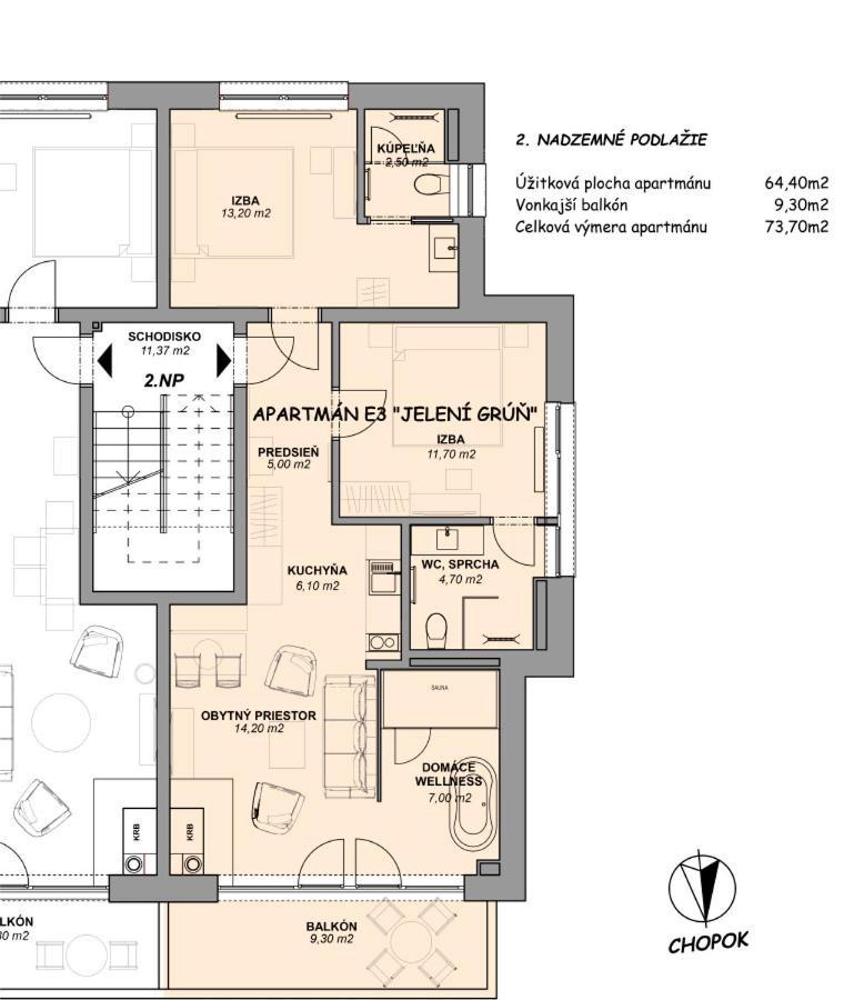Apartman Jeleni Grun Jasna Demänovská Dolina Esterno foto